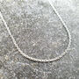Dalmatian March Birthstone 925 Sterling Silver Necklace, thumbnail 5 of 6