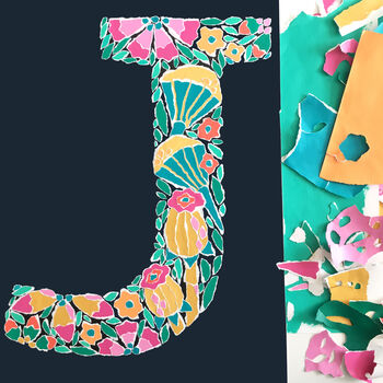 Letter J Original Artwork, 4 of 4