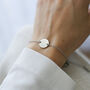 Bunny Bracelet – Gift For Rabbit Lovers, Engraved Rabbit Disc Bracelet, Animal Lover Gift, thumbnail 1 of 4