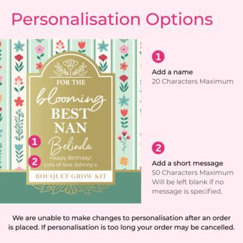 Best Nan Personalised Grow Your Own Flowers Birthday Tin, 3 of 4