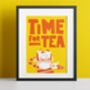Time For Tea Kitchen Print, thumbnail 7 of 8
