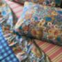 Vintage Floral Organic Cotton Single Flat Sheet, thumbnail 2 of 12