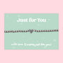Just For You Heart Charm Stretch Bracelet, Stainless Steel, thumbnail 1 of 4