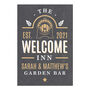 Personalised The Welcome Inn Pub Metal Sign, thumbnail 4 of 4