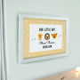 Scandi Animal New Baby Name Framed Print, thumbnail 2 of 2