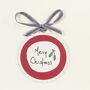 Merry Christmas Bauble Handmade Card, thumbnail 2 of 4