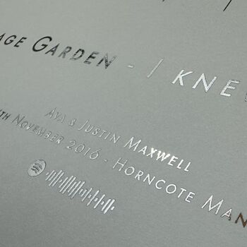 Metallic Personalised Soundwave Print, 2 of 7