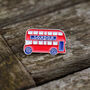 British London Red Double Decker Bus Lapel Pin Brooch, thumbnail 1 of 2