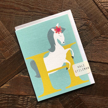 Mini H For Horse Card, 3 of 5