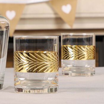 Two Luxury Gold Whisky Tumblers, 3 of 10
