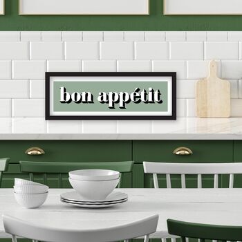 Framed Bon Appetit Print, 4 of 10