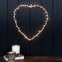 Heart Wreath With Fairy Lights, thumbnail 4 of 4