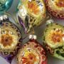 Set Of Six Vintage Style Glass Baubles, thumbnail 4 of 4