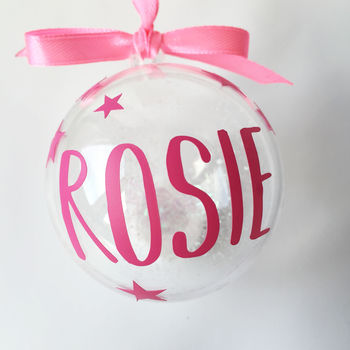 A Personalised Christmas Tree Bauble, 8 of 12