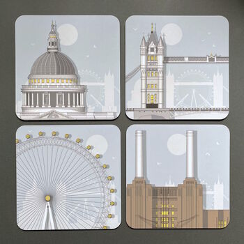 London Set Of Four Placemats, 7 of 7