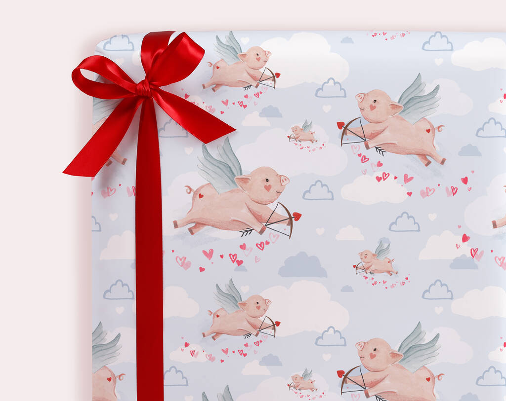 Pig sale wrapping paper