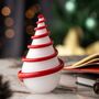 Hand Blown Glass Christmas Tree Sculpture – Forest Spiral Design, thumbnail 2 of 9