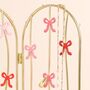 Pink And Red Bow Metal Folding Jewellery Stand, thumbnail 2 of 3