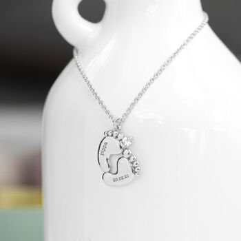 Personalised Baby Feet Necklace, 8 of 10