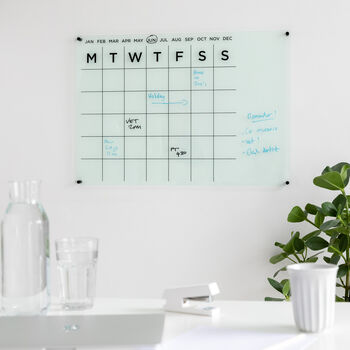 Acrylic Month To View Home Office Calendar, 3 of 12