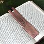 Personalised Copper Bookmark, 7th Wedding Anniversary Gift, thumbnail 4 of 10