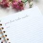 Personalised Birthday Letters To My Baby Foil Notebook, thumbnail 12 of 12