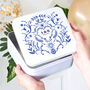 Personalised Blue And White Anniversary Tin, thumbnail 1 of 5