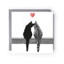 Two Cats Heart Balloon Card, thumbnail 2 of 5
