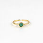Silver Plated Gemstone Adjustable Ring, thumbnail 7 of 11