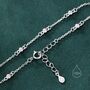 Sterling Silver Extra Delicate Pink Cz Bezel Bracelet, thumbnail 3 of 12
