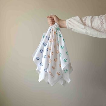 Organic Cotton Handkerchiefs, Family Pack Of Nine, 4 of 12