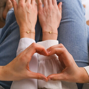 Matching Set Of Two Heart Bracelets, Best Friends Gift Idea, 2 of 6
