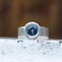 London Blue Topaz Silver Ring, thumbnail 4 of 4