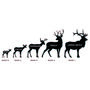 Personalised Stag Family Cushion Family Gift For Mum, thumbnail 3 of 3