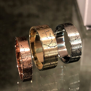 Custom Women's Star Map Engagement Or Wedding Ring, 8 of 10