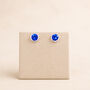 Sterling Silver September Birthstone Stud Earrings, thumbnail 6 of 6