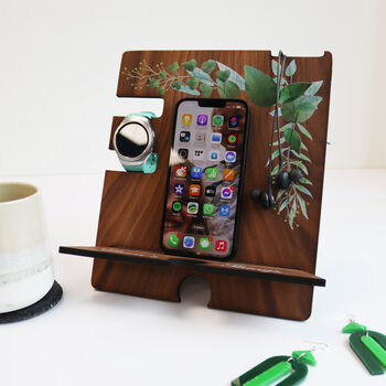Printed Sage Botanical Accessories And Phone Holder, 3 of 12