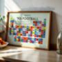 90's Footballers Periodic Table Art Print, thumbnail 4 of 12