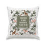 Personalised Jungle Cushion New Home Couple Gift, thumbnail 4 of 4