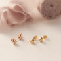 Tiny Gold Or Rose Gold Love Heart Studs, thumbnail 4 of 11