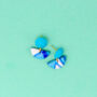 Seascape Blue Suja Dangle Earrings, thumbnail 1 of 4