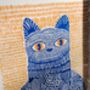 Cat And Mat Giclée Art Print Colourful Modern Wall Art, thumbnail 3 of 4