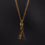 Mini Gold Initial Letter Pendant Necklace For Men, thumbnail 2 of 11