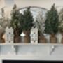 Miniature Snow Covered Faux Christmas Trees Two Sizes, thumbnail 1 of 5