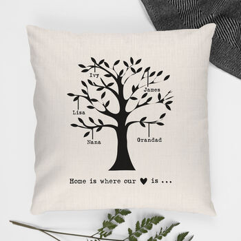 Personalised Family Tree Cushion Cover, 9 of 12