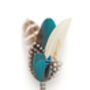 Feather Corsage Brooch Pin, thumbnail 9 of 12