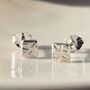 Small Square Textured Studs, thumbnail 10 of 12