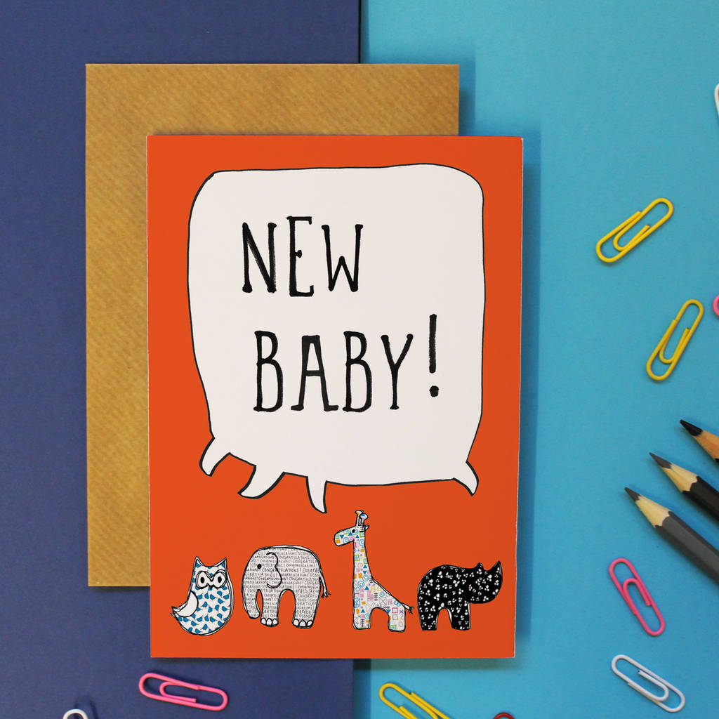 new baby card by martha and hepsie | notonthehighstreet.com