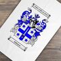 Tea Towel Personalised With Coat Of Arms In Full Colour, thumbnail 6 of 7