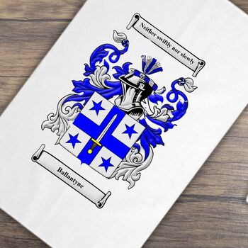 Tea Towel Personalised With Coat Of Arms In Full Colour, 6 of 7
